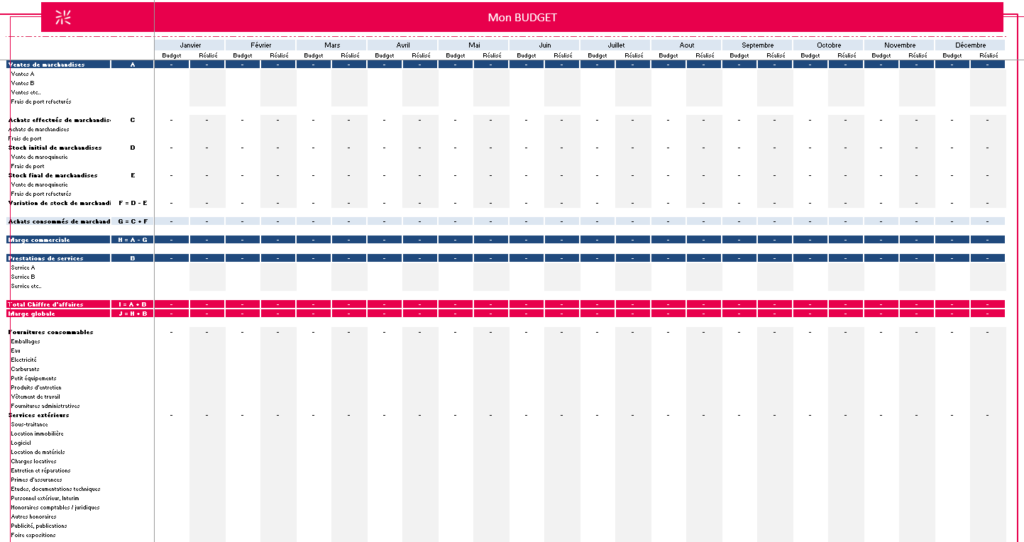 BUDGET PLANNER imprimable - 62 feuilles budget mensuel  Planner francais,  Planificateur de budget, Budget francais